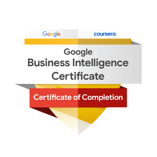 Google Certified Business Intelligence Professional